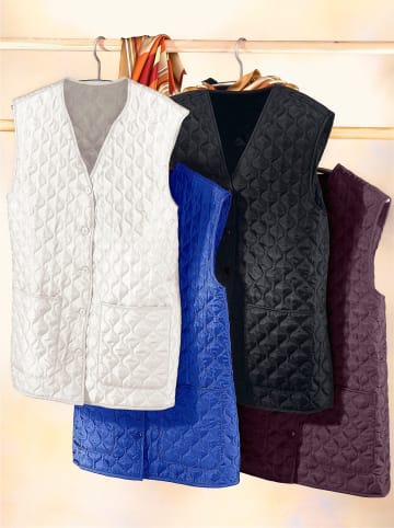 Sieh an! Steppweste in schwarz