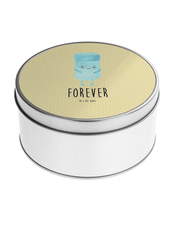 Mr. & Mrs. Panda Dose Beste Freunde Salz mit Spruch in Gelb Pastell