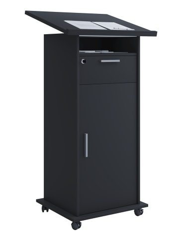 ebuy24 Schreibtisch Meeta Schwarz 60 x 50 cm