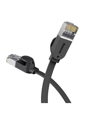 Baseus Flachnetzwerkkabel High Speed Ethernet Netzwerkkabel schwarz 8m in Schwarz