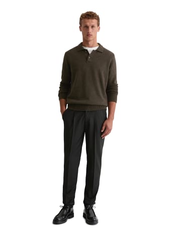 Marc O'Polo Pullover im Polo-Stil regular in Chocolate Brown