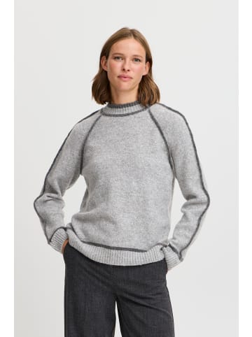 b. young Strickpullover BYNINNA Loose fit in Mid grey Melange Mix