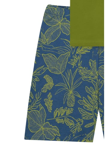 Schiesser Schlafanzug Nightwear Cotton in Grasgrün