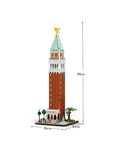 Reobrix 55013 Campanile Turm Klemmbaustein Set 3903 Teile
