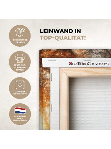 MuchoWow Leinwand Bilder Waldweg