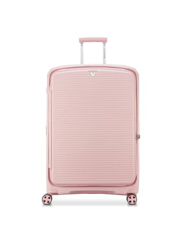 Roncato Arcade DLX 4 Rollen Trolley 78 cm mit Dehnfalte rosa pastello