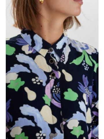 NÜMPH Rundkragen Longshirt für Damen in dunkel-blau