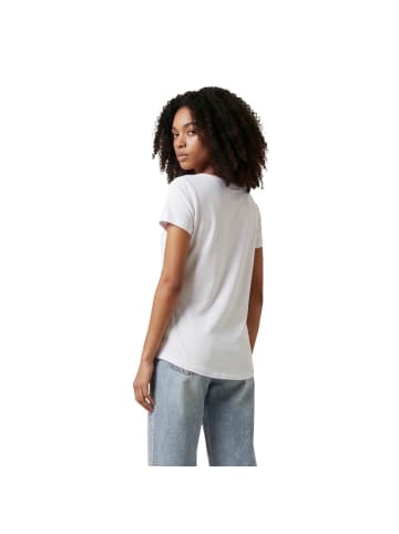 Weiß Elasthan T-Shirt