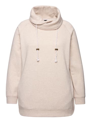 Ulla Popken Sweatshirt in natur melange