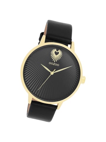 Oozoo Analog-Armbanduhr Oozoo Timepieces schwarz groß (ca. 42mm)