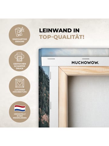 MuchoWow Leinwand bilder Bergsee (BxH)