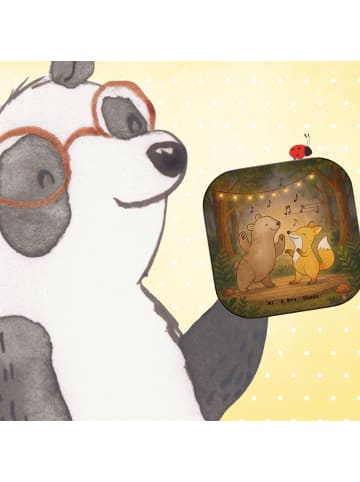 Mr. & Mrs. Panda Unterleger Hase Tanzen Design ohne Spruch in Weiß