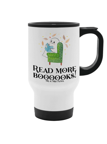 Mr. & Mrs. Panda Teebecher To Go Gespenst  Buch  mit Spruch in Weiß