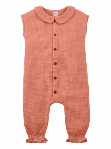 Hessnatur Hessnatur Musselin Strampler aus reiner Bio-Baumwolle in pfirsichrot