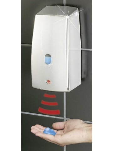 Wenko Infrarot Seifenspender Automatik Seifendosierer Treviso Chrom in Silbern