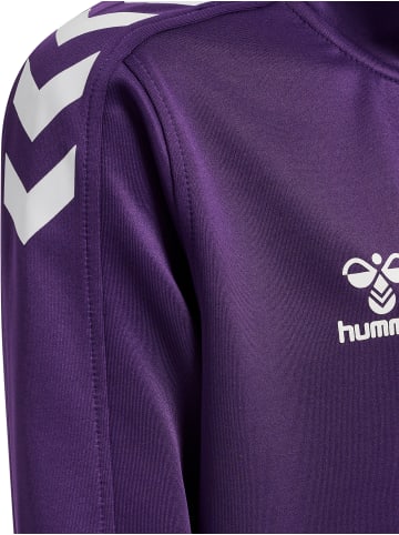 Hummel Hummel Zip Jacke Hmlcore Multisport Unisex Kinder Atmungsaktiv Feuchtigkeitsabsorbierenden in ACAI/WHITE