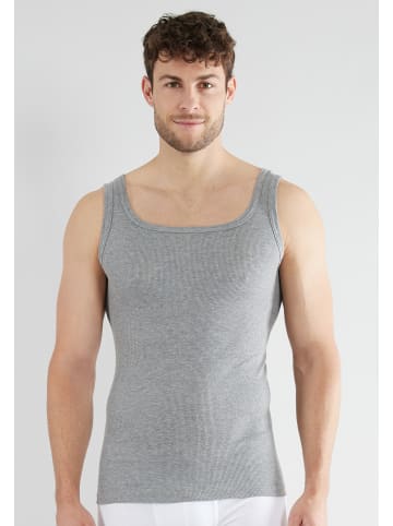 CECEBA Tank-Top 2Er Pack Classic Double Rib in grau-mittel-melange