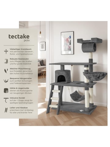 tectake Spiel- und Kuschelparadies für Katzen mit Aussichtsplätzen