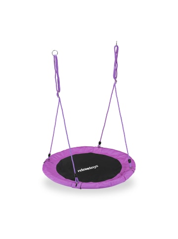 relaxdays Nestschaukel in Lila - Ø 90 cm