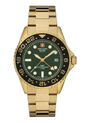 Swiss Alpine Military by Grovana Analoguhr für Herren in gold