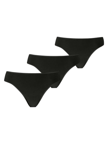 Puma 3er Pack Cotton Modal Strings in Schwarz