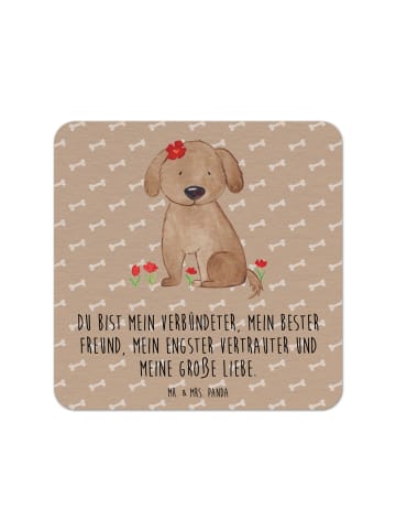 Mr. & Mrs. Panda Tischuntersetzer Hund Dame mit Spruch in Hundeglück