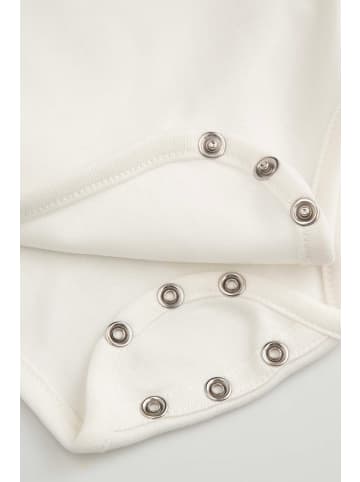 Coccodrillo Wickelbody aus Baumwolle mit langen Ärmeln in ecru