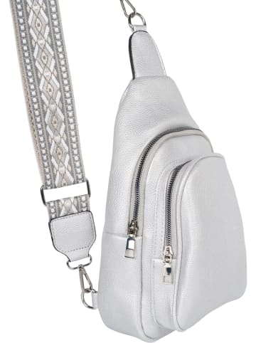 styleBREAKER One Shoulder Rucksack Tasche in Silber