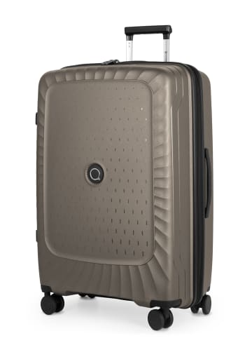 Hauptstadtkoffer Kotti - Großer Koffer Trolley recycling PP nachhaltig TSA in Champagner