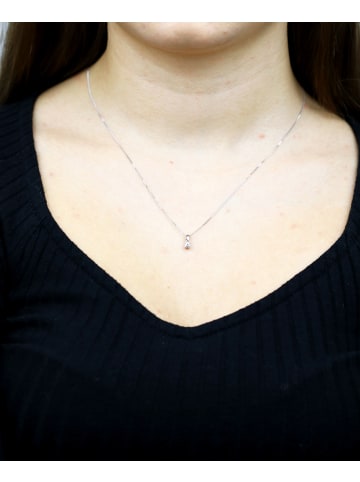 Diamant L'éternel Halskette aus 585 Weißgold mit 0.1 Karat Diamant