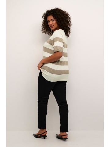 KAFFE curve Strickpullover KClizzy Regular fit in Chinchilla M/Turtle.BoldStripe