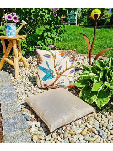 JACK Outdoor Dekokissen Motiv 45x45cm inkl. Füllung Kolibri Blau