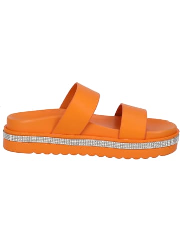 palado Plateau-Pantoletten in orange strass