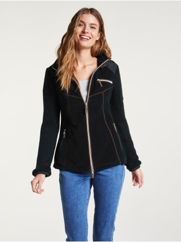 Heine Fleecejacke in schwarz