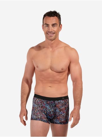HOM Retro Boxer Boxer Briefs Biscayne in blue print