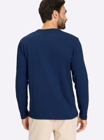 WITT WEIDEN Langarmshirt in dunkelblau-bedruckt