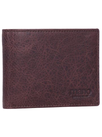 mano Don Pietro Geldbörse Leder 11 cm in dunkelbraun