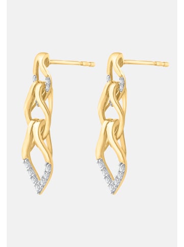 Diamant Exquis Ohrringe aus 375 Gelbgold mit Diamant