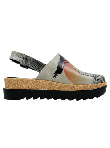 Dogo Akita Sandalen - Sunset Animals 40 in Grau