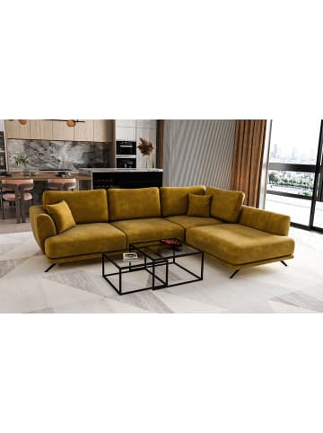 MF Design Lardo Recamiere Rechts in Amber -  (L) 191 x (B) 276 x (H) 90 cm