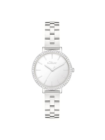 s.Oliver Armbanduhr Small Modern Shine in silber