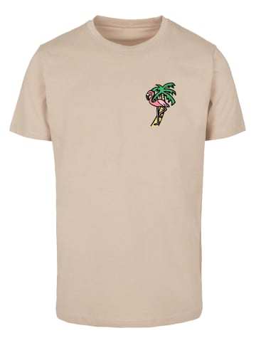 Mister Tee Mister Tee Herren Flamingo T-Shirt Round Neck in sand