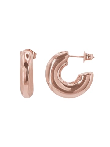 Steel_Art Creolen Damen Carla rose goldfarben in rosegoldfarben