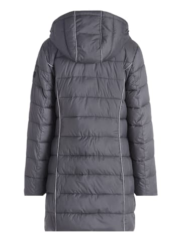 Betty Barclay Steppjacke mit abnehmbarer Kapuze in Dunkelgrau