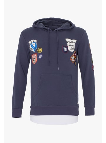 PLUS EIGHTEEN Herren Kapuzenpullover in Petrol