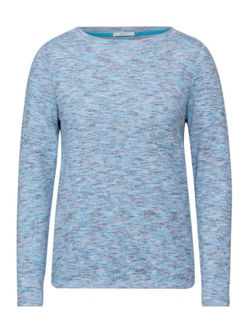 Cecil Langarmshirt in multi aqua melange