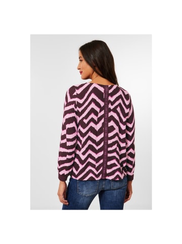 Street One Langarmbluse in intense aubergine