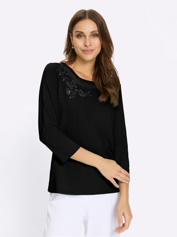 WITT WEIDEN Kurzarmshirt in schwarz