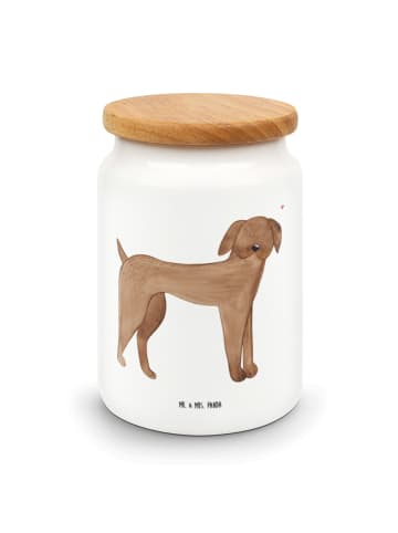 Mr. & Mrs. Panda Kaffeedose Hund Dogge ohne Spruch in Weiß