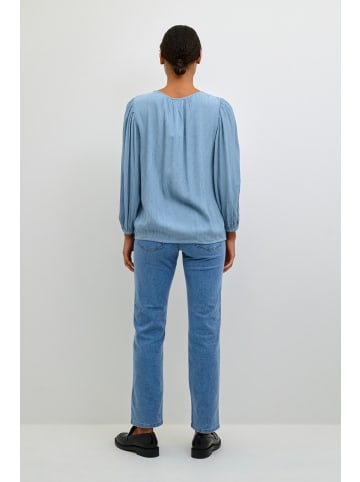 Kaffe Langarm-Bluse KAwilma in Faded Denim